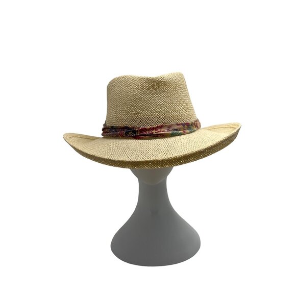 HEAD HEAD HEAD  Brim Straw Hat With Patterned Band main image 14